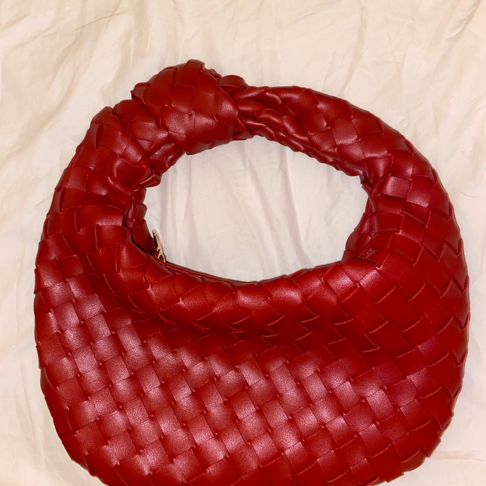 Urban Expressions Cute Red Woven Handbag